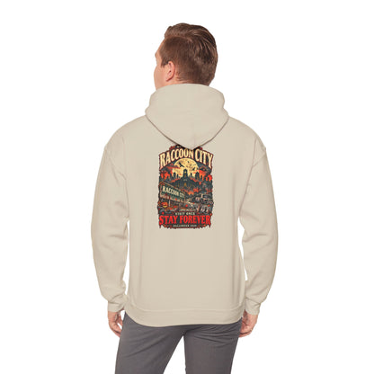 Welcome to Raccoon City Halloween 2026 Gildan 18500 Hoodie