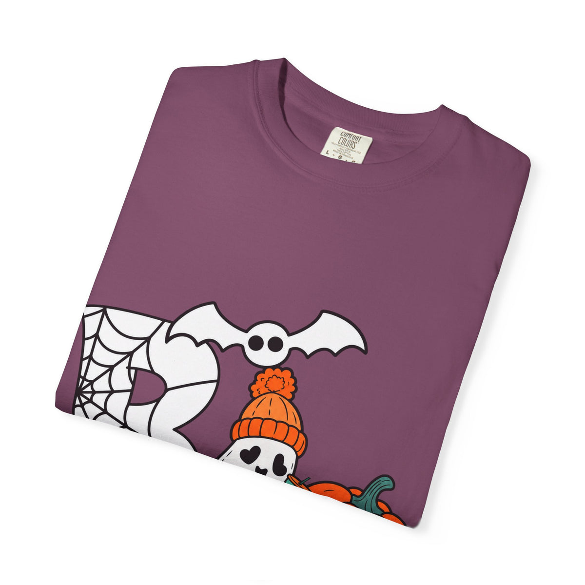 Cute Ghost Pumpkin Cozy Halloween Comfort Colors T-Shirt