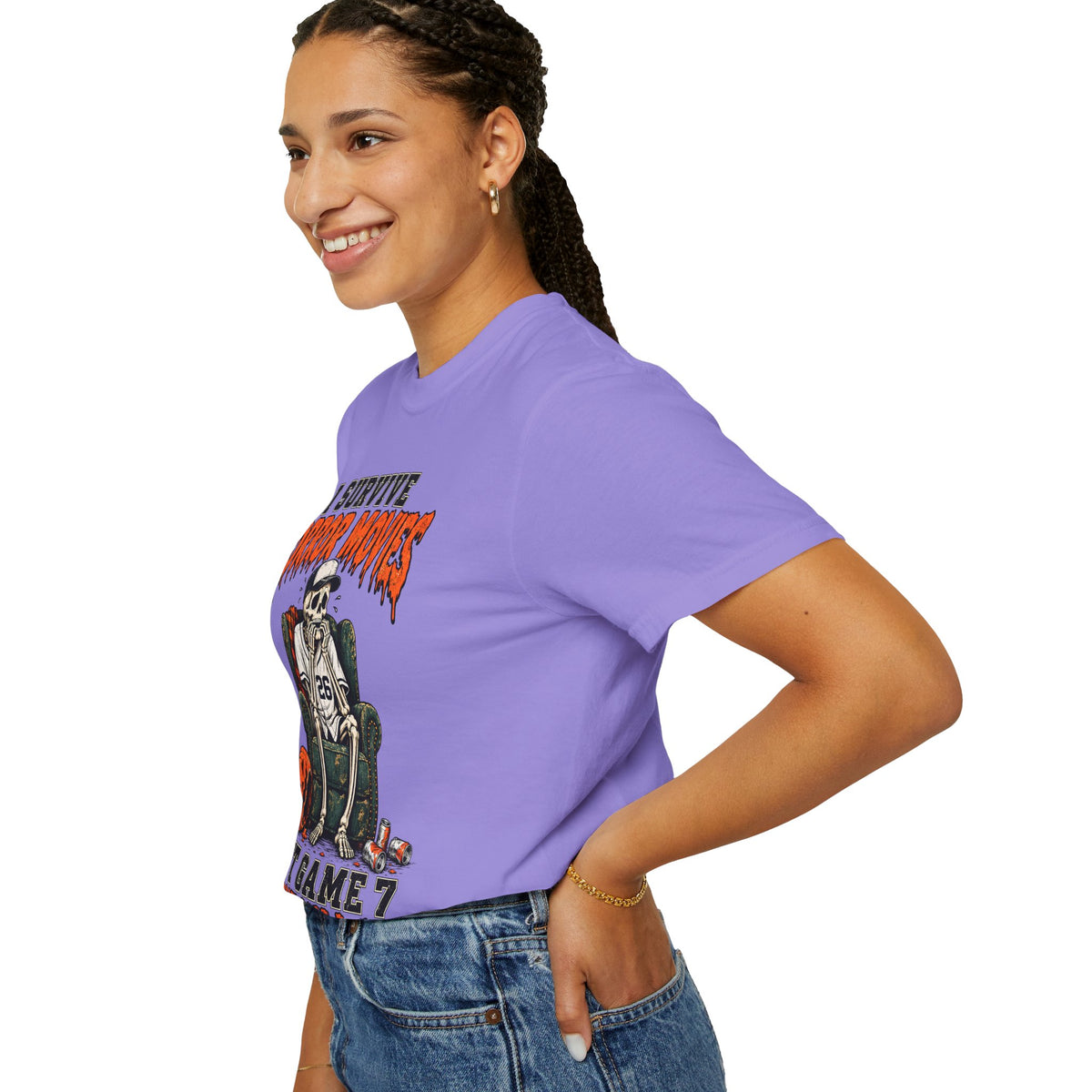 Horror Movies Game 7 Baseball Comfort Colors T-Shirt