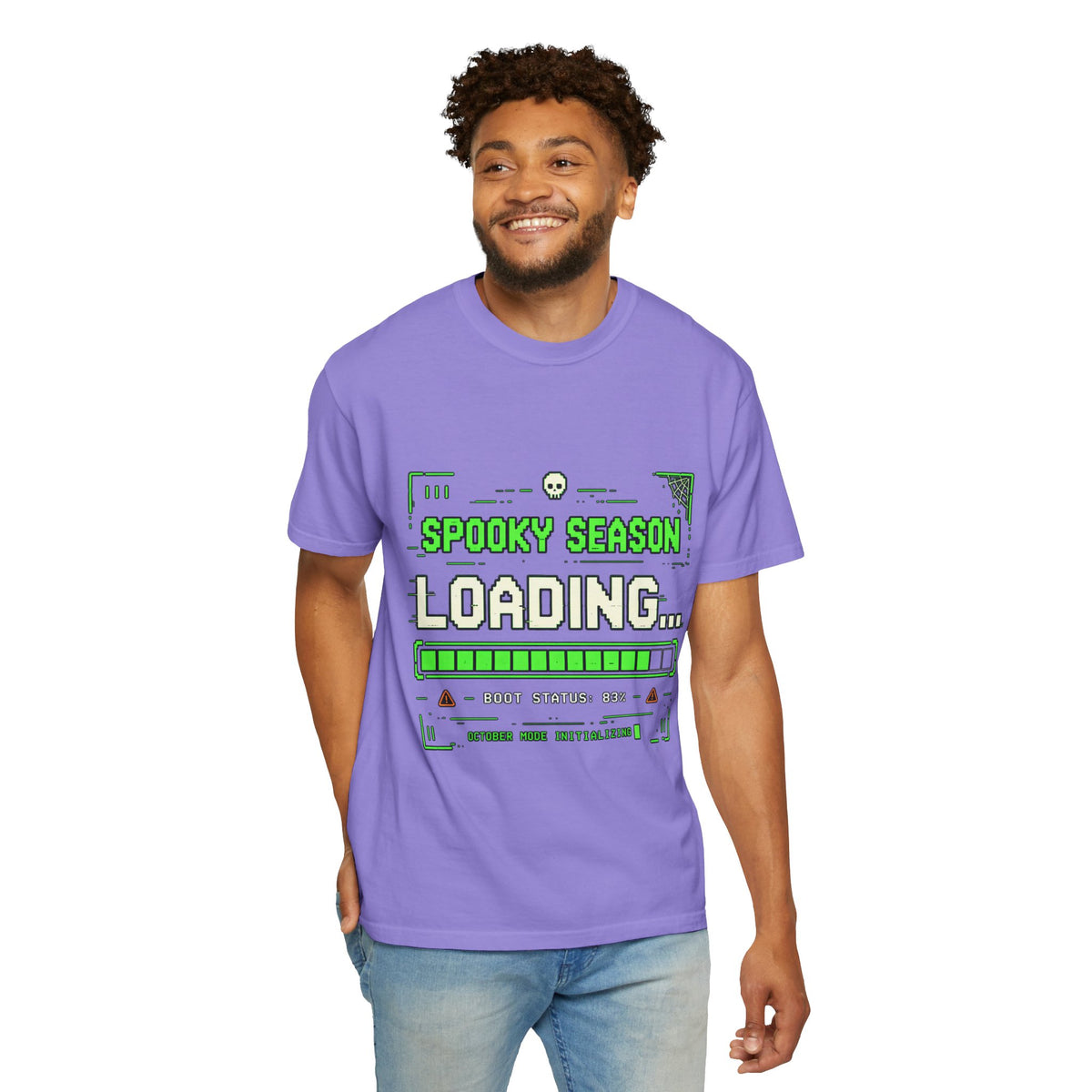 Spooky Season Loading Gamer Halloween Comfort Colors Tee