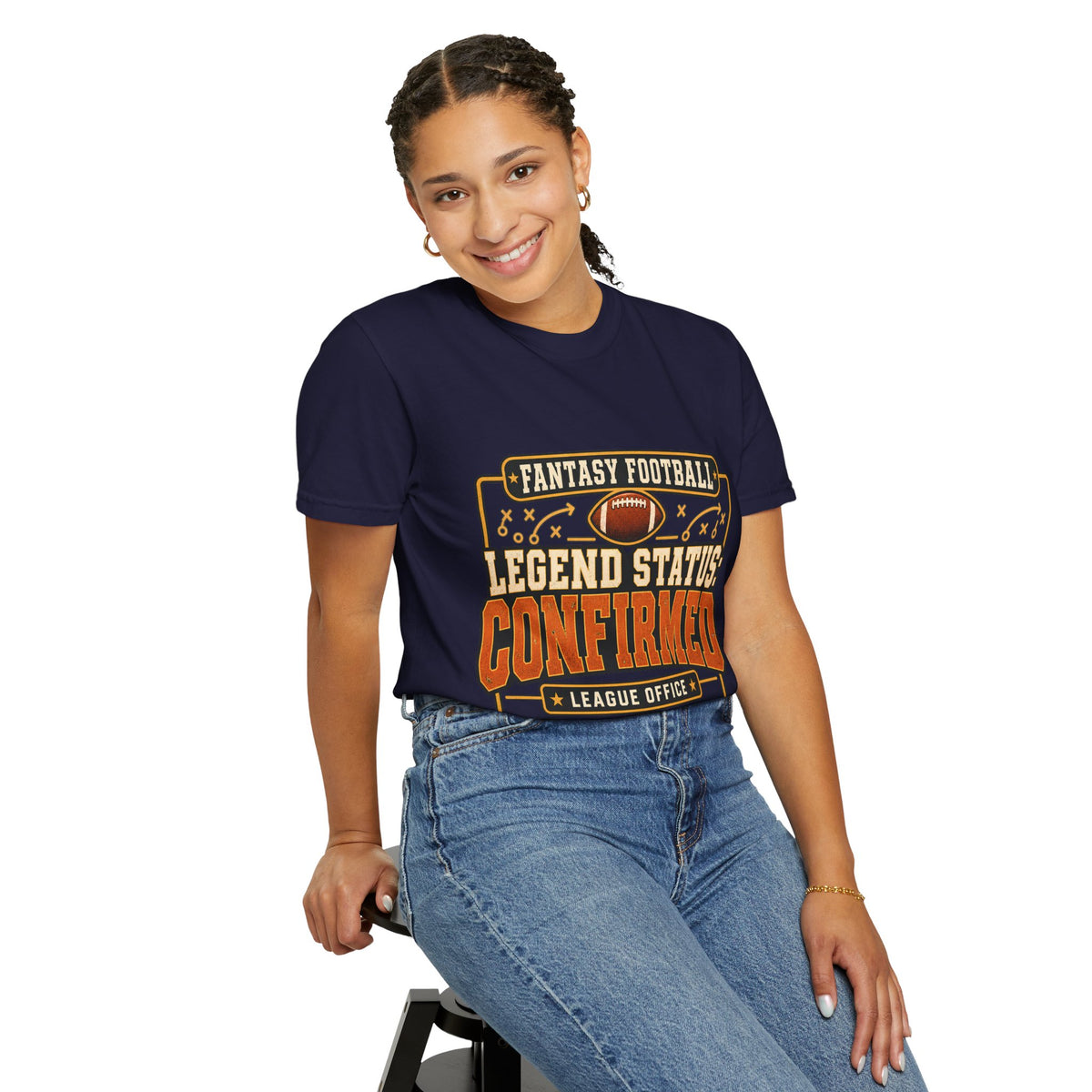 Fantasy Football Legend Status Confirmed Comfort Colors Tee