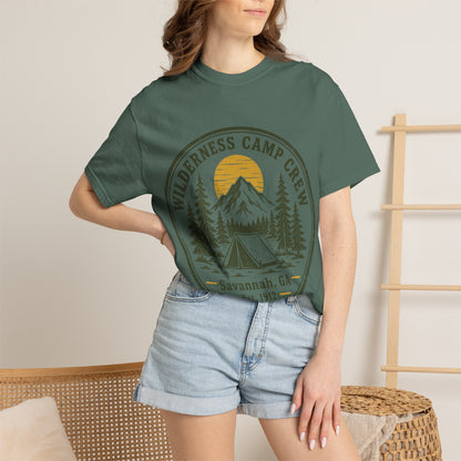 Wilderness Camp Crew Savannah GA Comfort Colors Tee