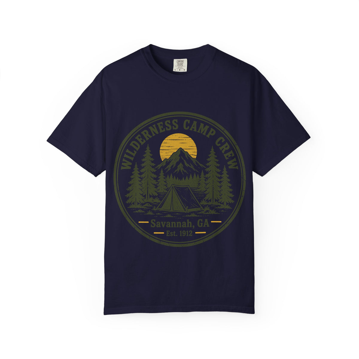 Wilderness Camp Crew Savannah GA Comfort Colors Tee