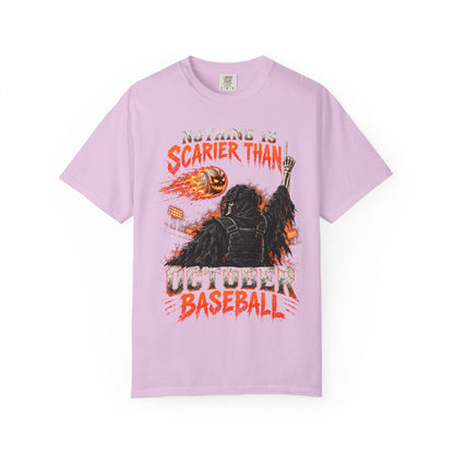 October Baseball Halloween Comfort Colors Graphic T-Shirt