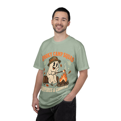 Spooky Camp Squad Campfires & Cobwebs Comfort Colors Tee