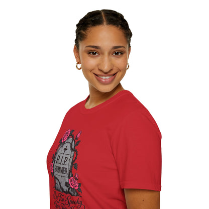 RIP Summer I'm Too Spooky For This Heat Shirt – Gothic Fall Halloween Tee
