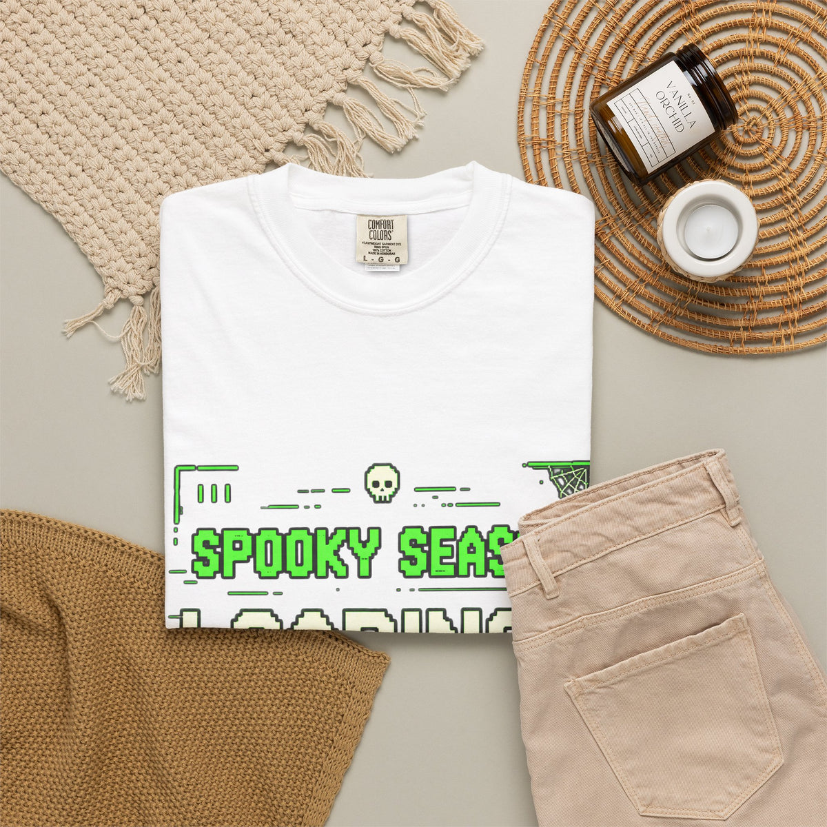 Spooky Season Loading Gamer Halloween Comfort Colors Tee