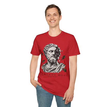 Memento Mori Embrace The Fall Shirt – Stoic Skull Statue Autumn Tee