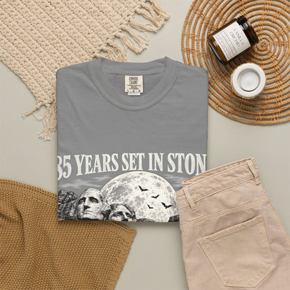 85 Years Set in Stone Mount Rushmore Comfort Colors Tee