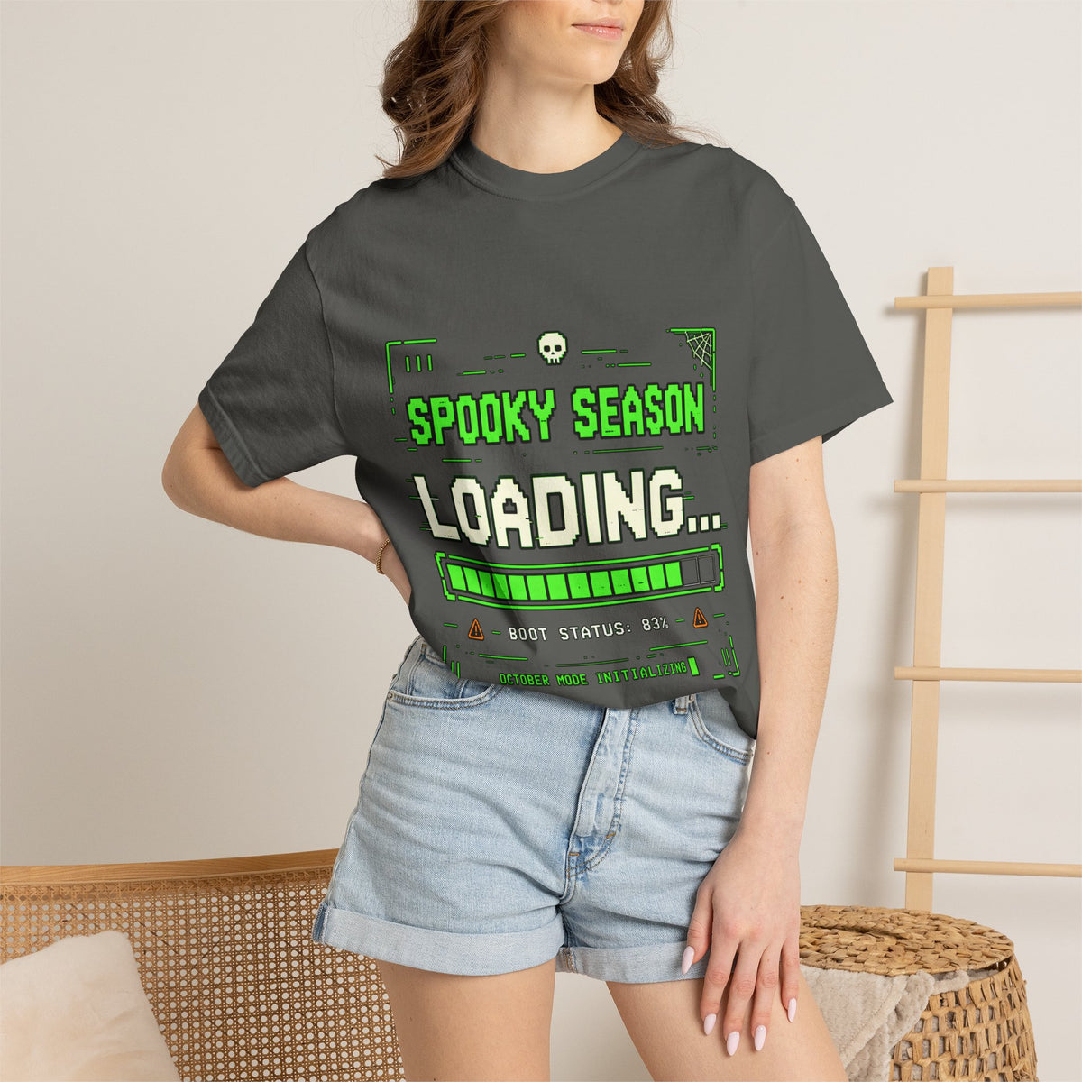 Spooky Season Loading Gamer Halloween Comfort Colors Tee