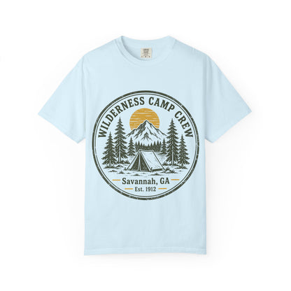 Wilderness Camp Crew Savannah GA Comfort Colors Tee