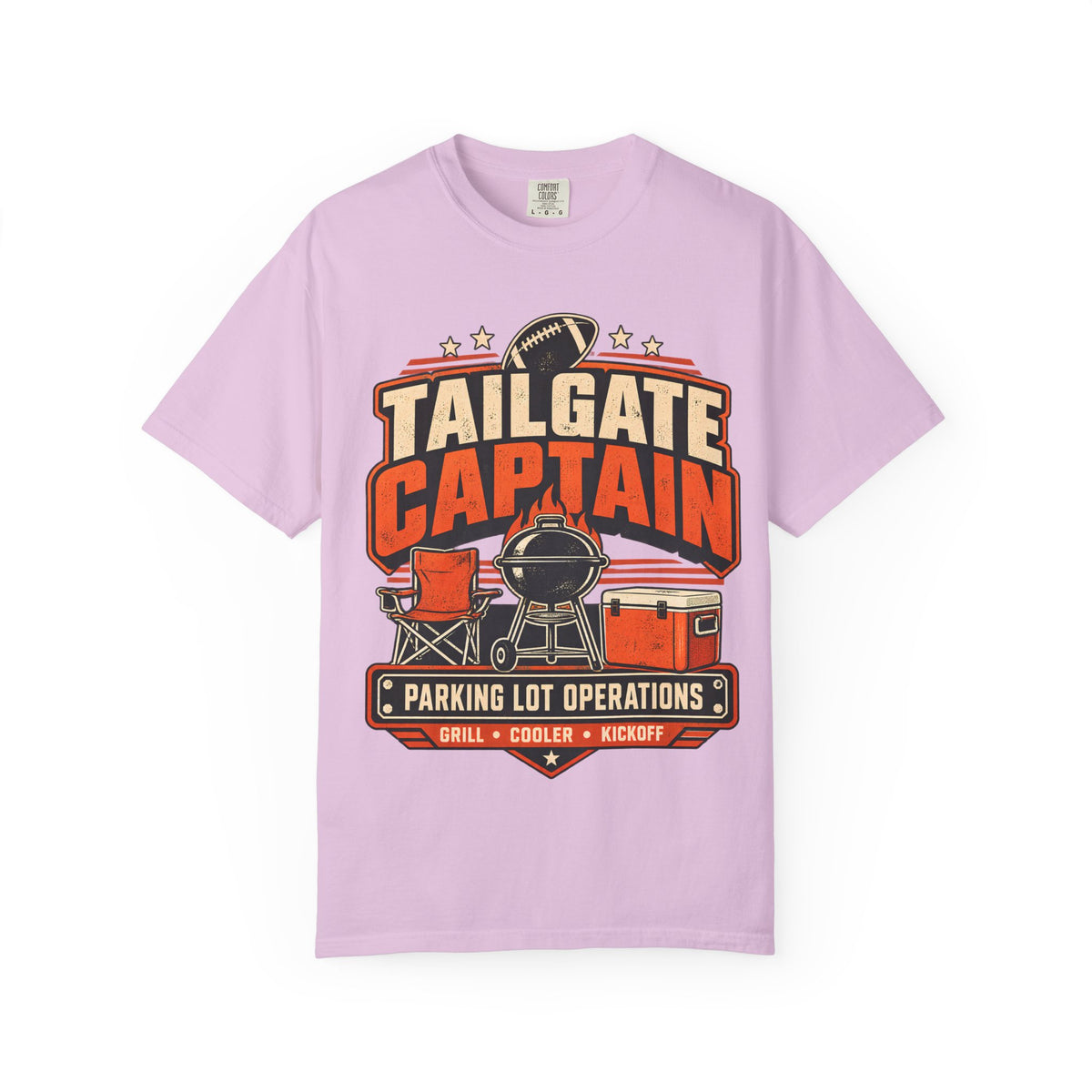 Tailgate Captain Football Game Day Comfort Colors T-Shirt