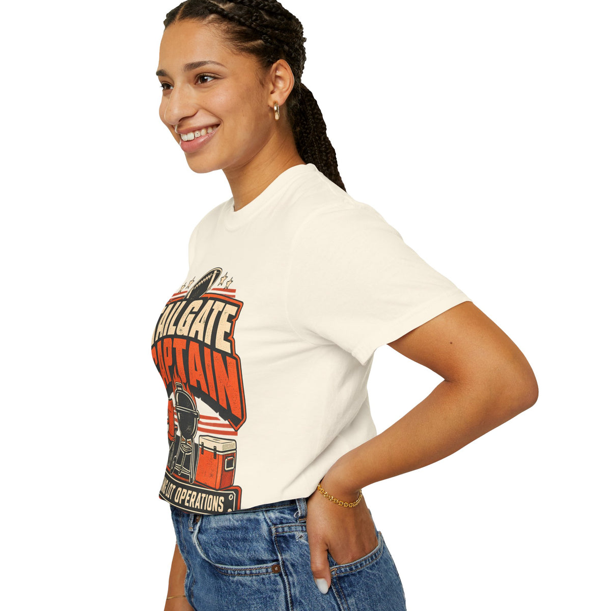 Tailgate Captain Football Game Day Comfort Colors T-Shirt