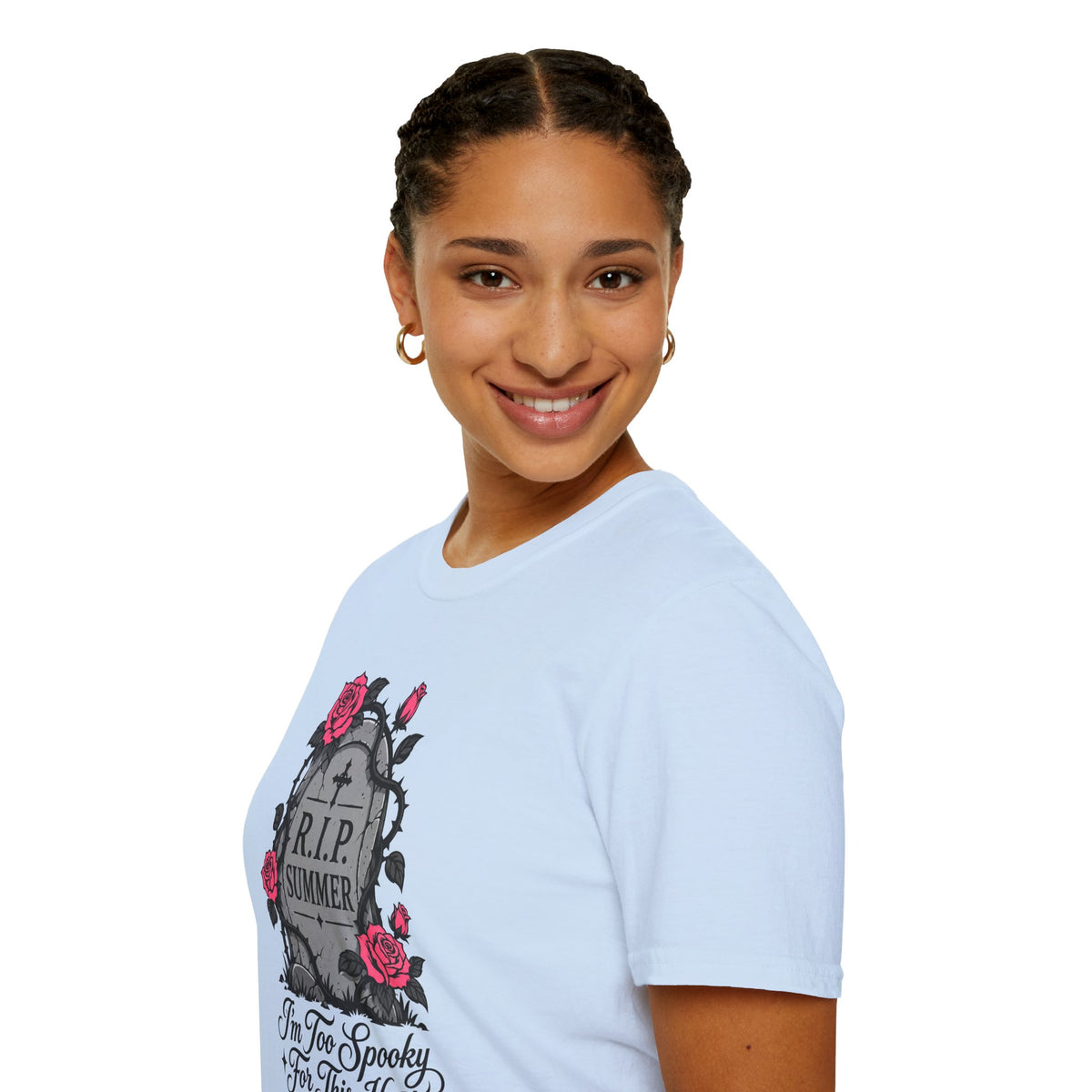 RIP Summer I'm Too Spooky For This Heat Shirt – Gothic Fall Halloween Tee