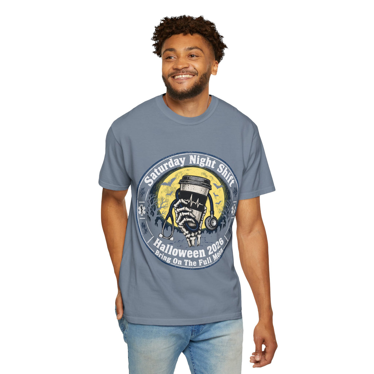 Saturday Night Shift Halloween 2026 Comfort Colors Tee