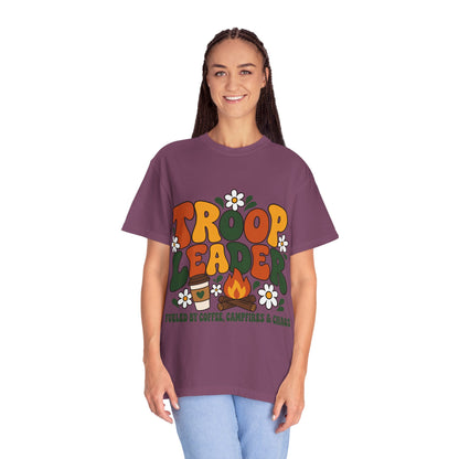 Troop Leader Coffee Campfires Chaos Comfort Colors Tee
