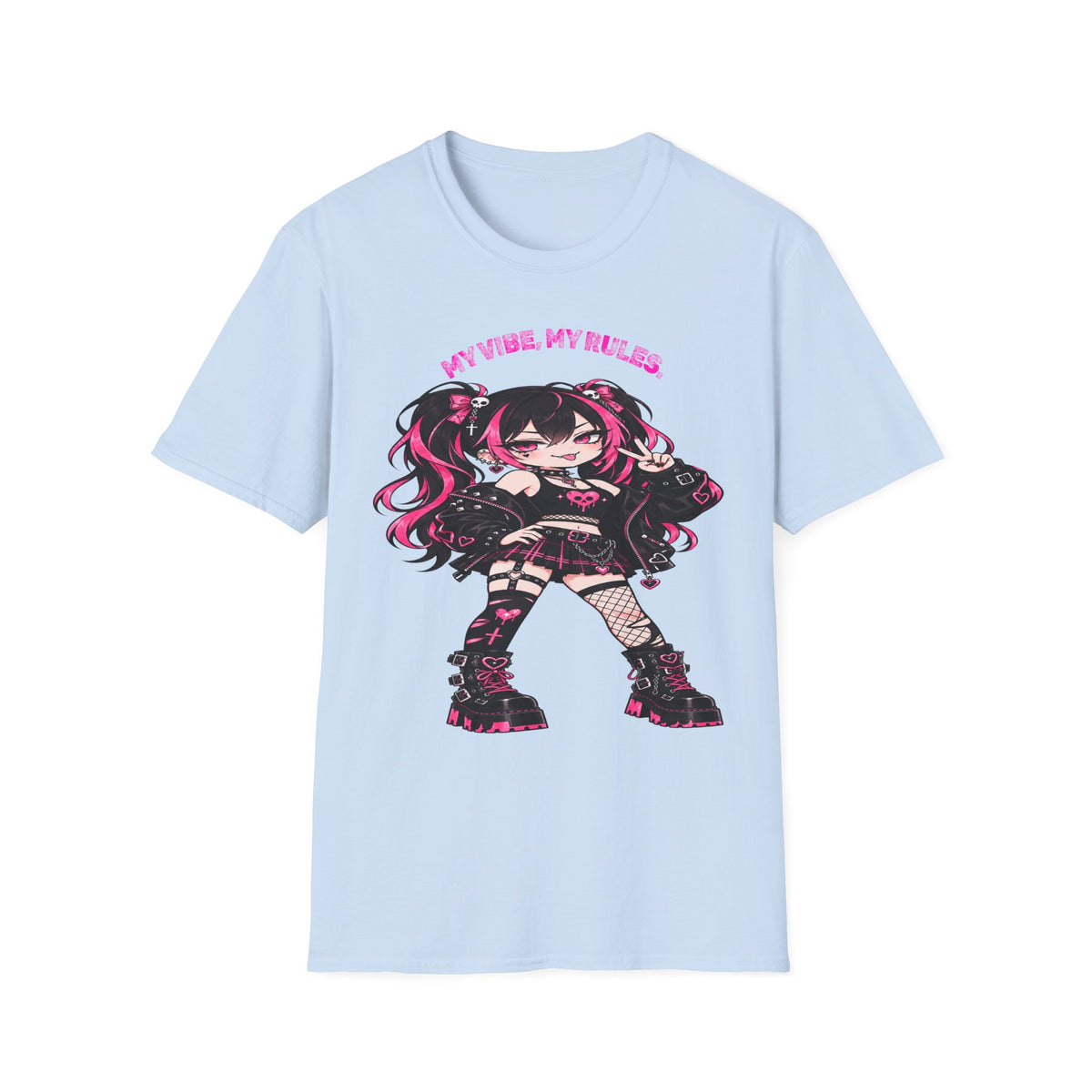 My Vibe, My Rules Anime Chibi Graphic Tee