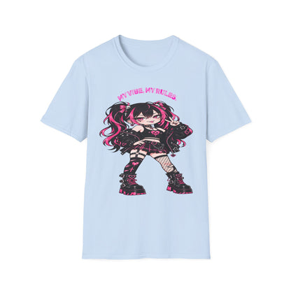 My Vibe, My Rules Anime Chibi Graphic Tee
