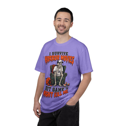 Horror Movies Game 7 Baseball Comfort Colors T-Shirt