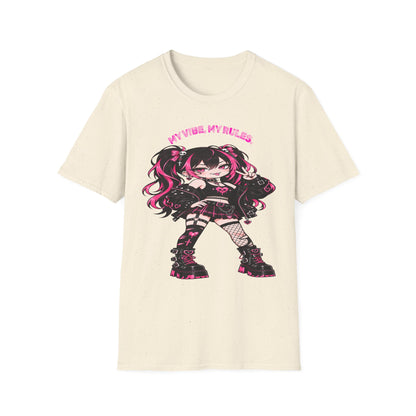 My Vibe, My Rules Anime Chibi Graphic Tee
