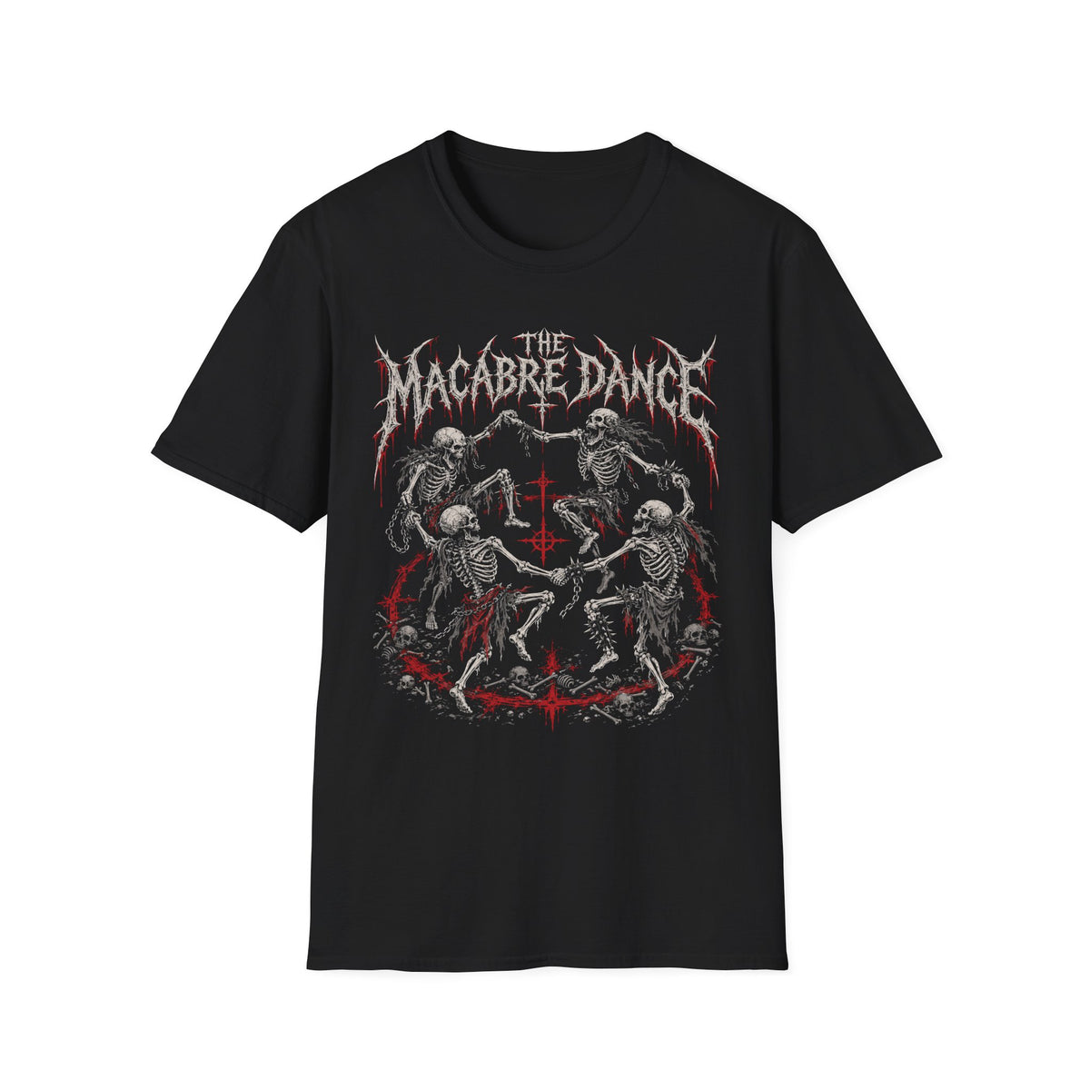 Brutal Metal Mosh Pit Skeletons T-Shirt