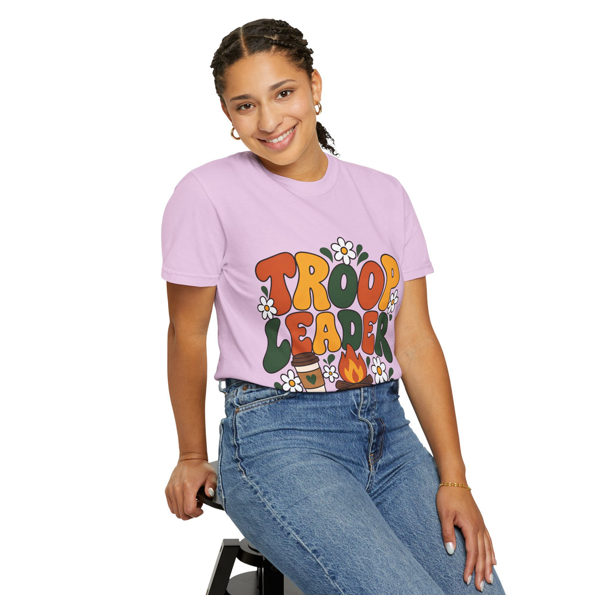 Troop Leader Coffee Campfires Chaos Comfort Colors Tee