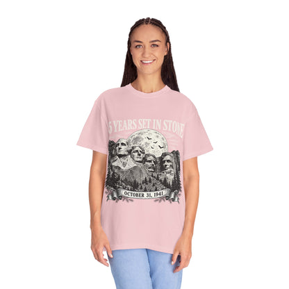 85 Years Set in Stone Mount Rushmore Comfort Colors Tee