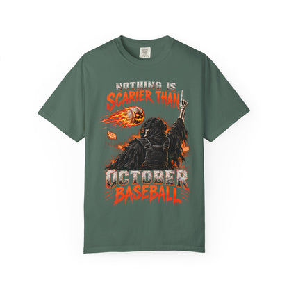 October Baseball Halloween Comfort Colors Graphic T-Shirt