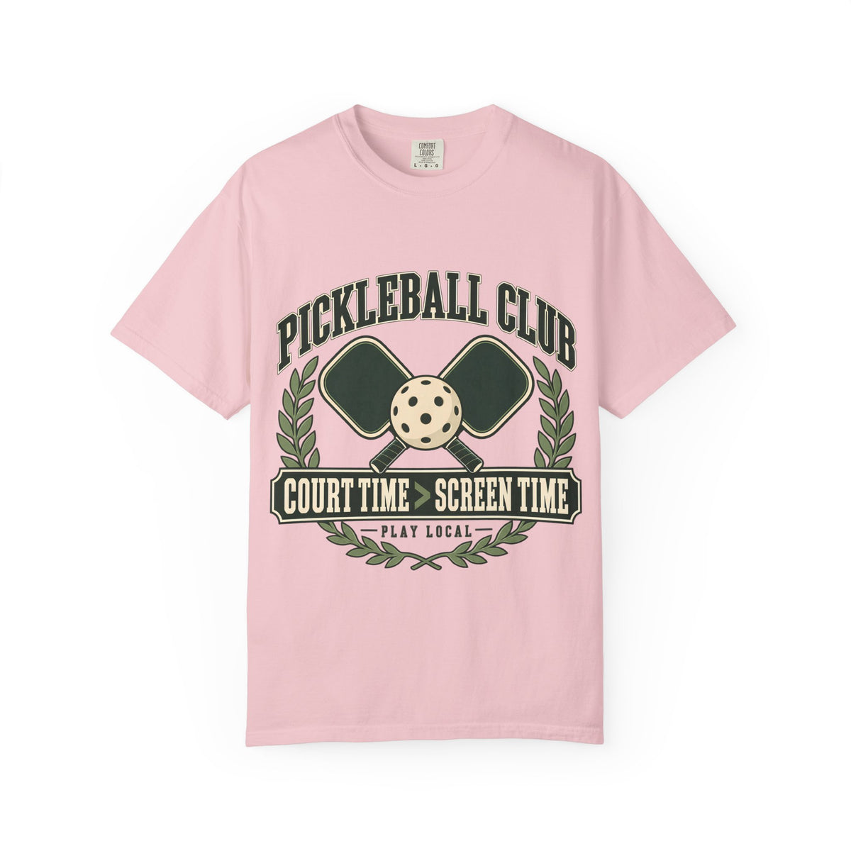 Pickleball Club Court Time Over Screen Time Comfort Colors Tee