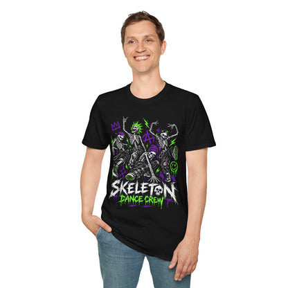 90s Skateboarding Skeleton Dance Crew T-Shirt