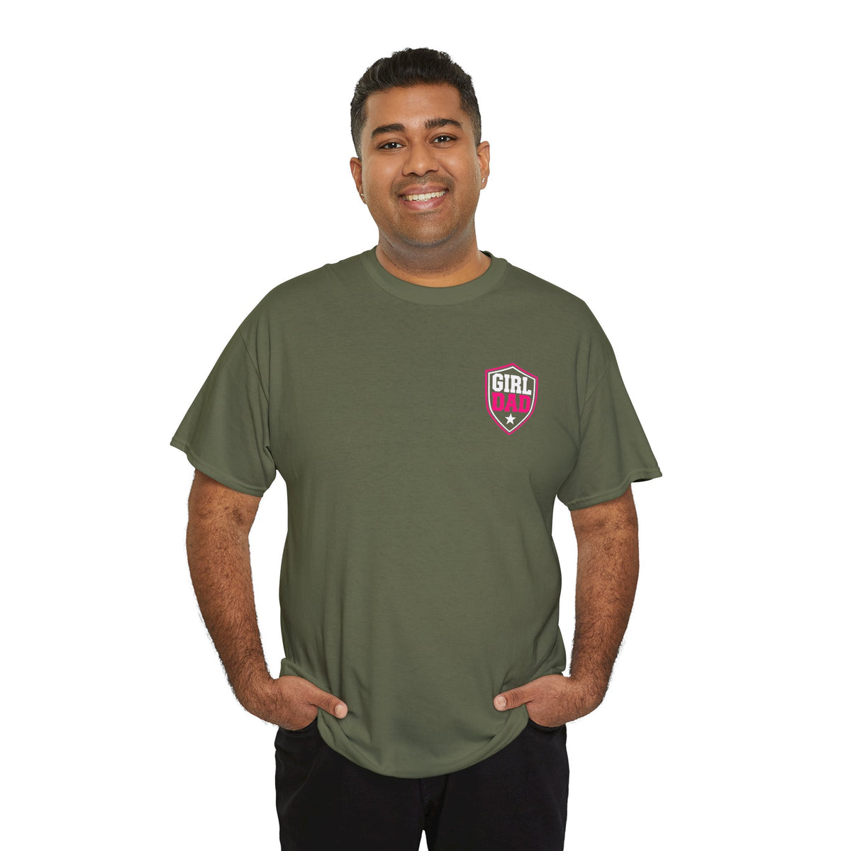 Girl Dad I Raise Strong Girls Graphic Tee