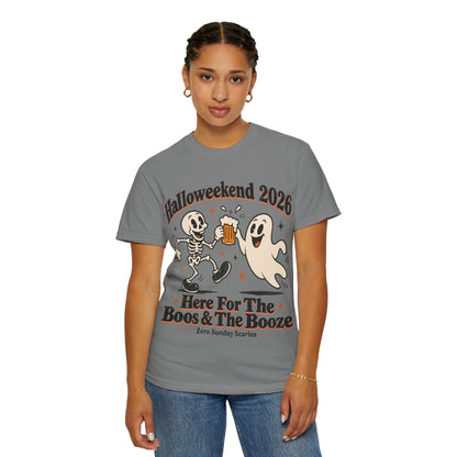 Halloweekend 2026 Boos & Booze Comfort Colors Tee