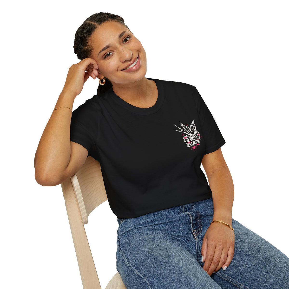 Raising Rebels Girl Dad Biker Graphic Tee