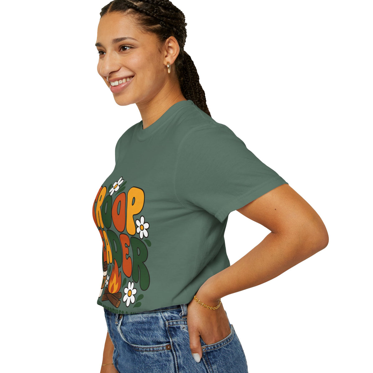 Troop Leader Coffee Campfires Chaos Comfort Colors Tee