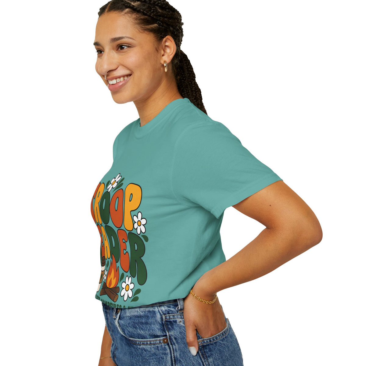 Troop Leader Coffee Campfires Chaos Comfort Colors Tee