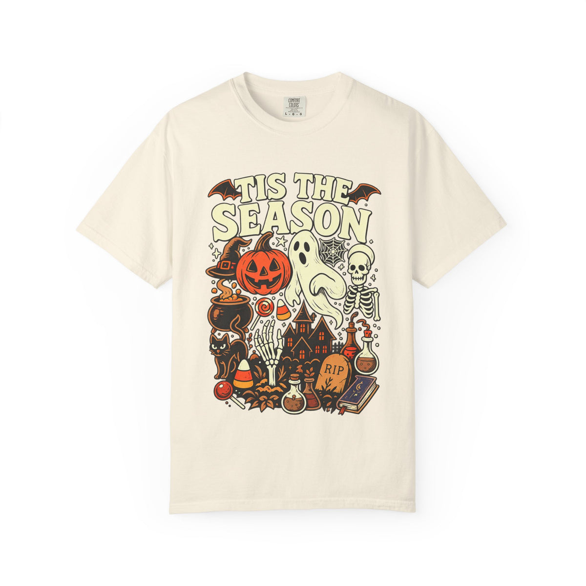 Tis the Season Spooky Halloween Comfort Colors Graphic Tee