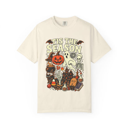 Tis the Season Spooky Halloween Comfort Colors Graphic Tee