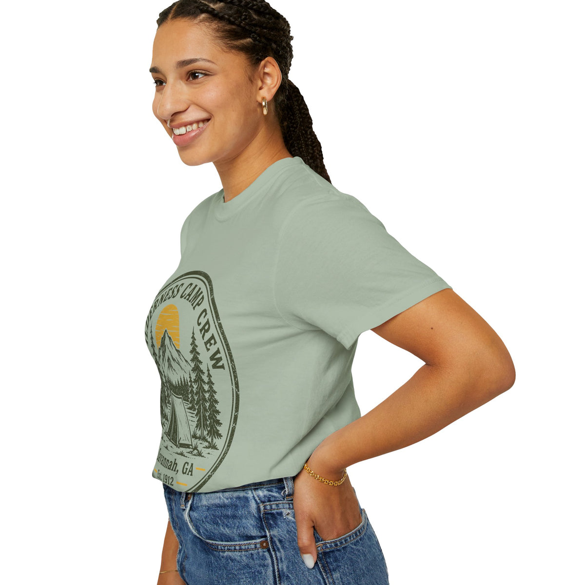 Wilderness Camp Crew Savannah GA Comfort Colors Tee