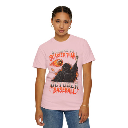 October Baseball Halloween Comfort Colors Graphic T-Shirt
