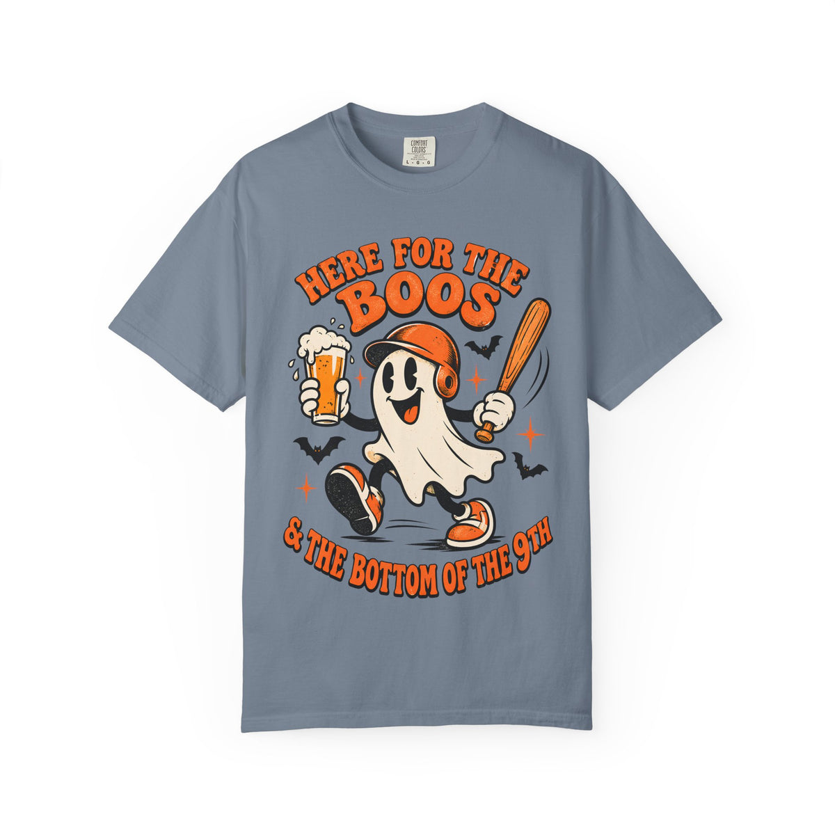 Here for the Boos Baseball Halloween Comfort Colors Tee