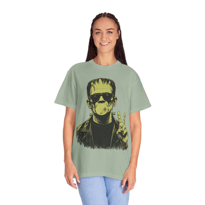 Frankenstein Bubblegum Peace Sign Comfort Colors T-Shirt