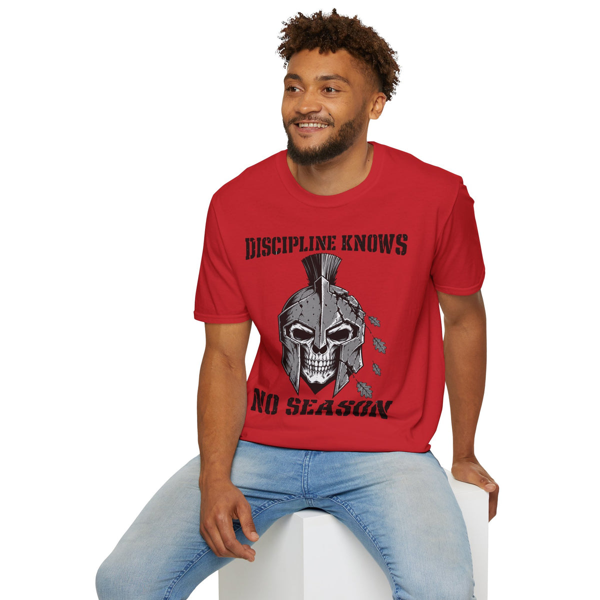 Discipline Knows No Season Shirt – Spartan Skull Stoic Warrior Tee