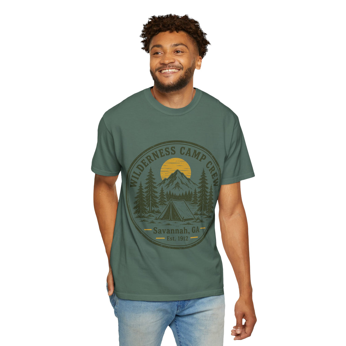 Wilderness Camp Crew Savannah GA Comfort Colors Tee