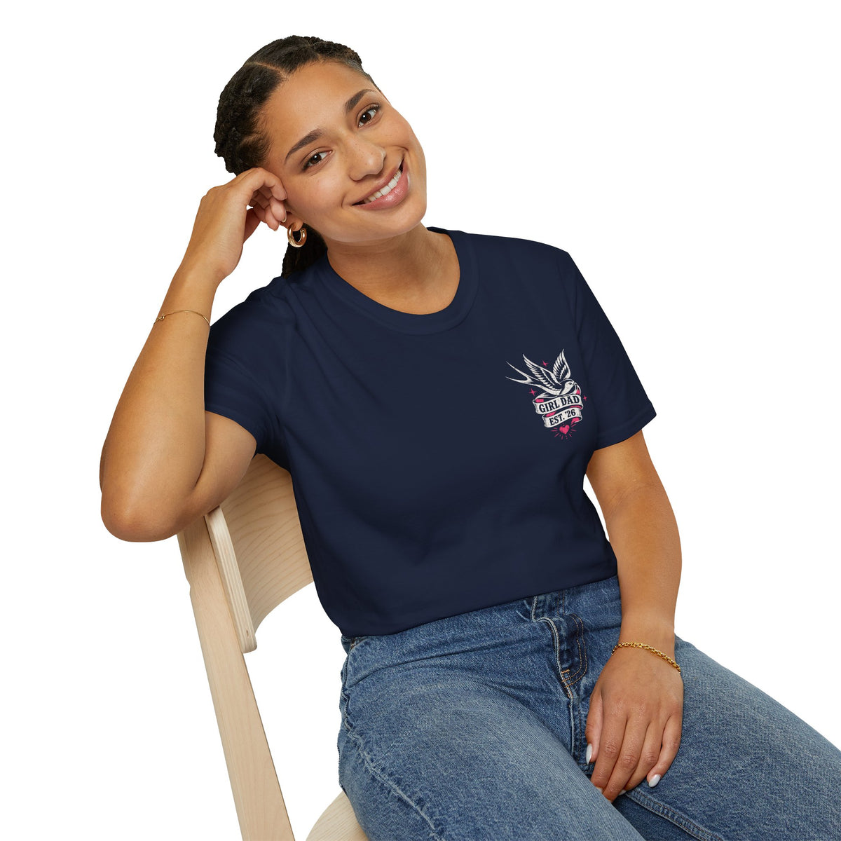 Raising Rebels Girl Dad Biker Graphic Tee