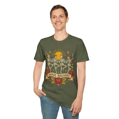 American Traditional Tattoo Skeleton Dance Shirt