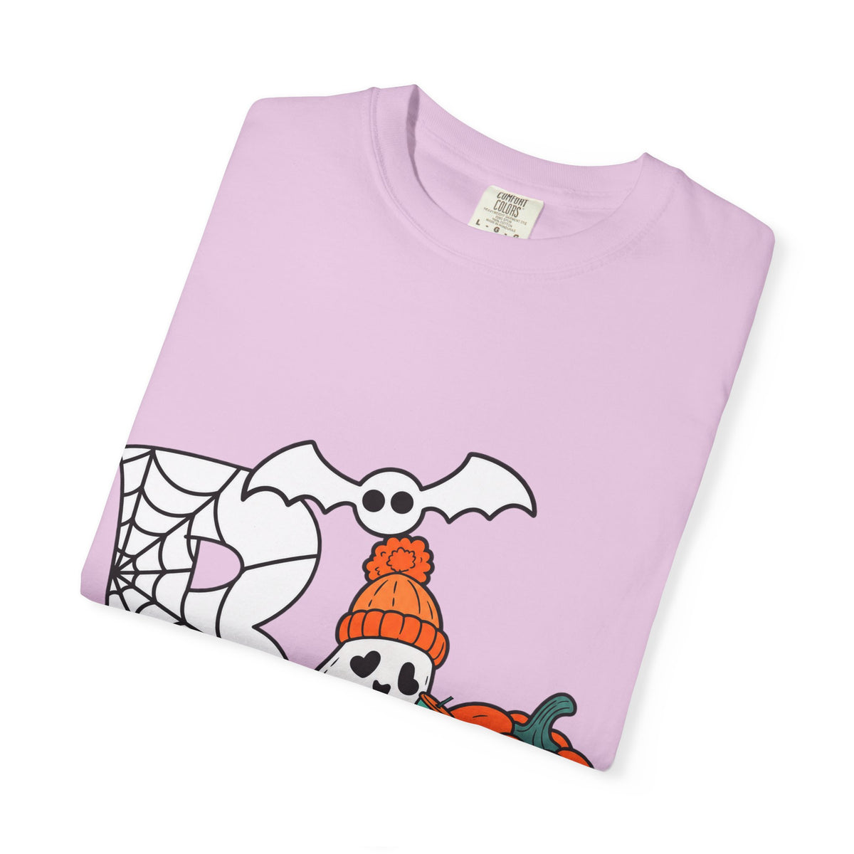 Cute Ghost Pumpkin Cozy Halloween Comfort Colors T-Shirt