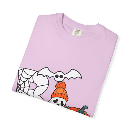 Cute Ghost Pumpkin Cozy Halloween Comfort Colors T-Shirt