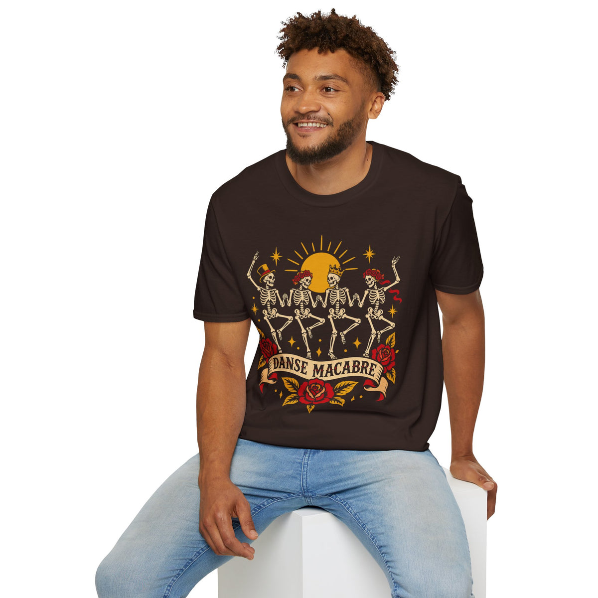 American Traditional Tattoo Skeleton Dance Shirt