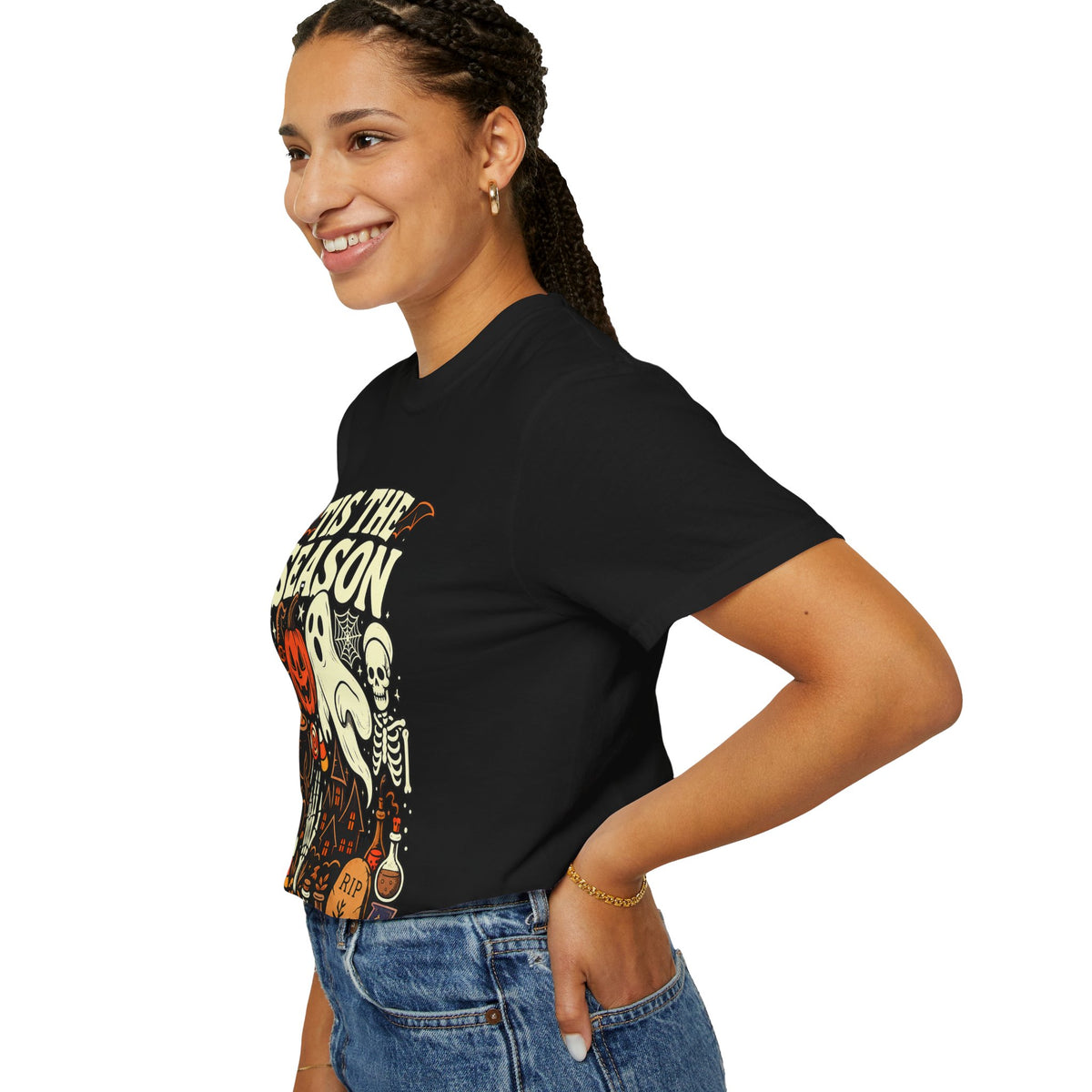 Tis the Season Spooky Halloween Comfort Colors Graphic Tee