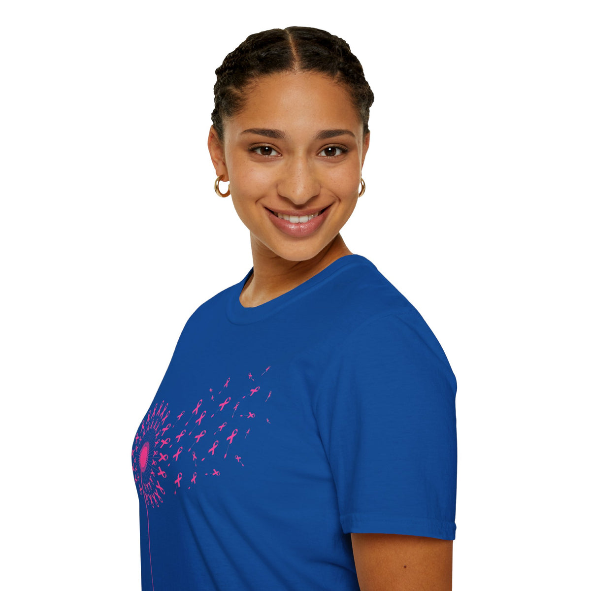 Pink Ribbon Dandelion Breast Cancer Awareness Tee